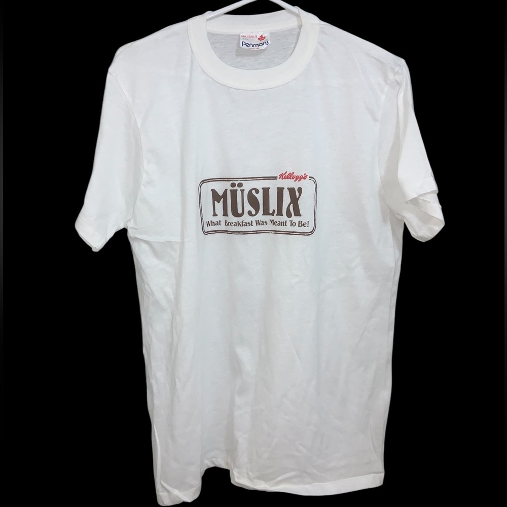 Vintage Kellogg’s Muslix Cereal Promo Single Stitch T-Shirt Size Large